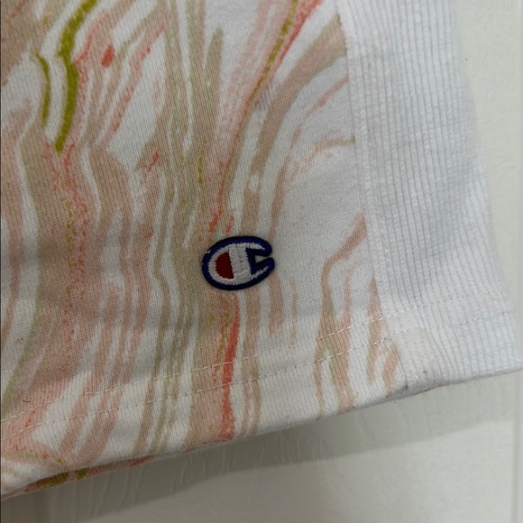 Champion Athletic Shorts White and Pink Marble‎ Design - Picture 3 of 6